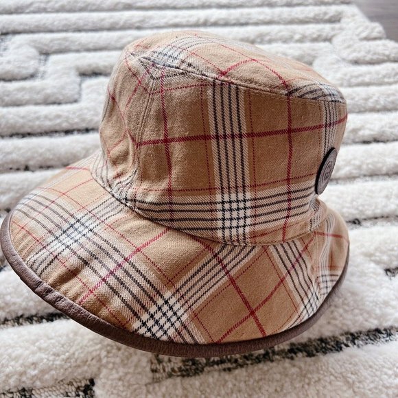 New Gucci Reversible GG Supreme Horsebit Bucket Hat Beige Canvas/ Wool Size XS - Picture 5 of 12